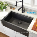 33 inch 16 gauge apron front double sink